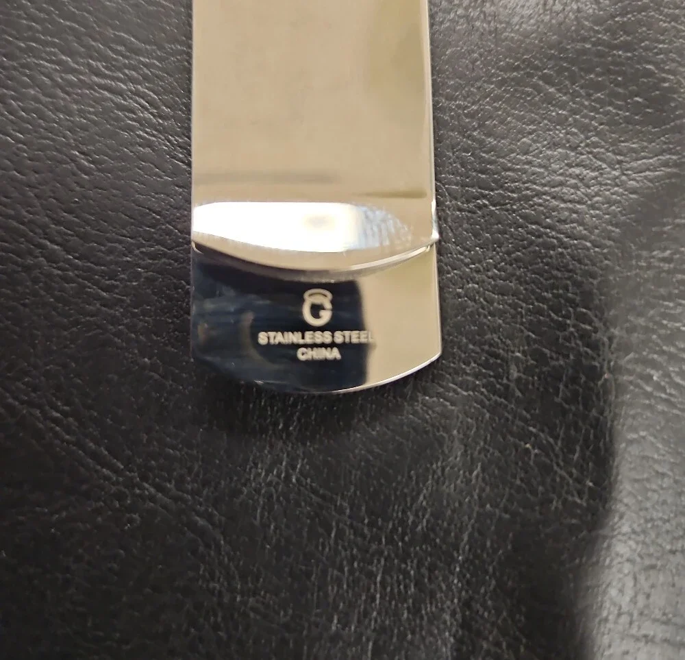 Gold Golf Club Money Clip